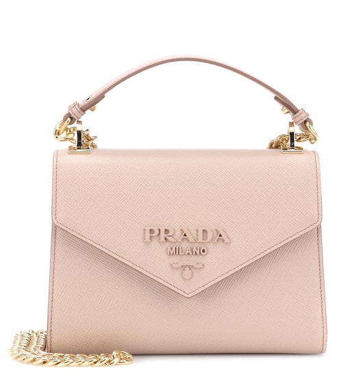Prada Bags Women S Handbags Uk Mytheresa Monochrome Leather Shoulder Bag Prada