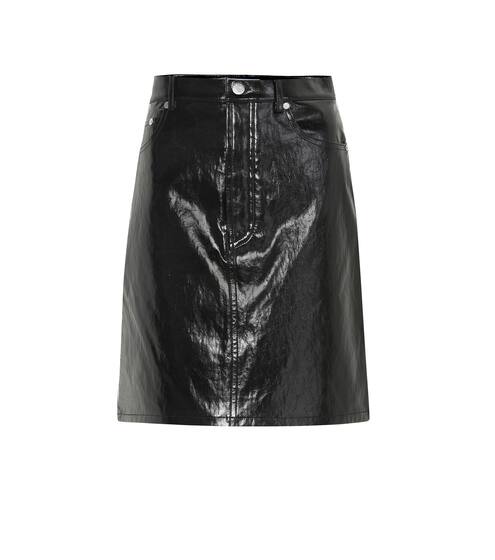Leather miniskirt | Helmut Lang