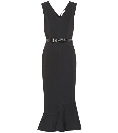 Belted crêpe dress | Victoria Beckham
