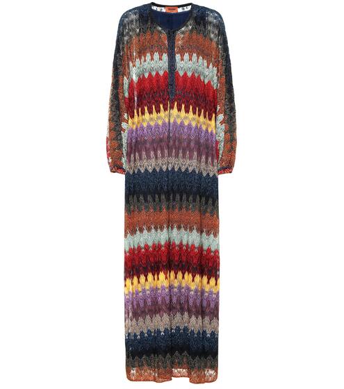 Striped knit maxi dress | Missoni