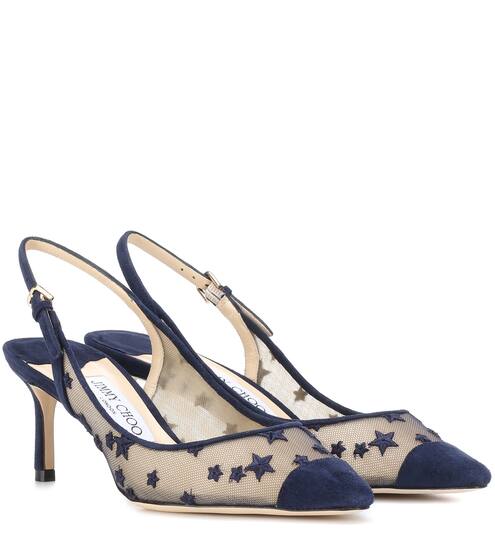 Jimmy Choo Wedding Shoes For Brides Guests Mytheresa Erin 60 Suede Slingback Pumps Jimmy Choo