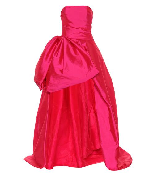 High-low taffeta gown | Monique Lhuillier