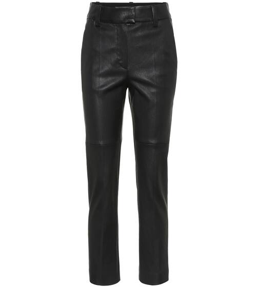 Cropped leather pants | Brunello Cucinelli
