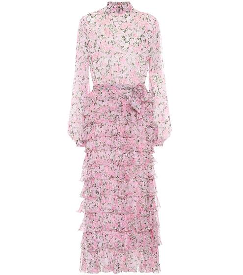 Floral silk dress | Giambattista Valli