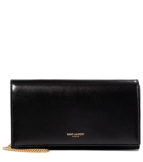 Leather wallet clutch | Saint Laurent