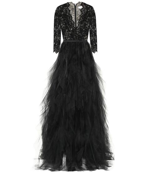 Lace and tulle gown | Oscar de la Renta