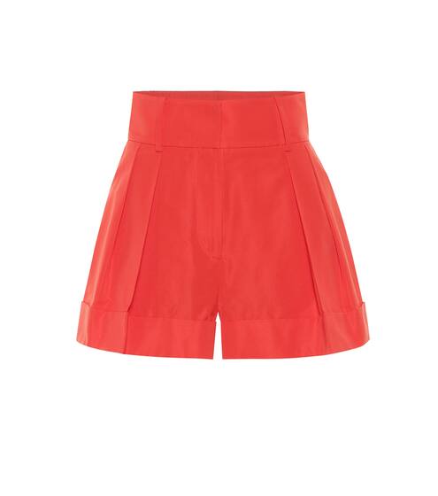 Cotton-blend high-rise shorts | Valentino