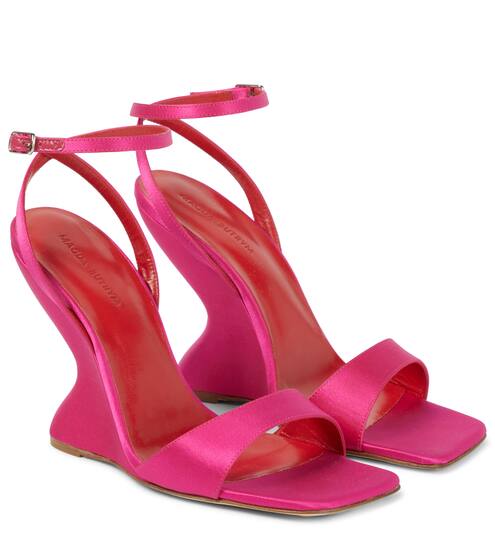 colorful wedge heels