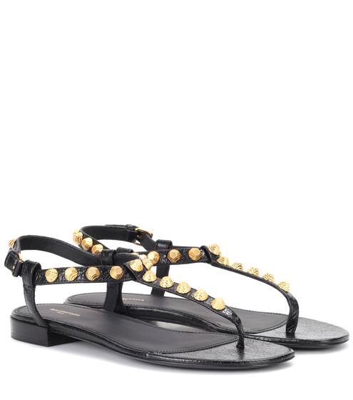 Giant Stud leather sandals | Balenciaga