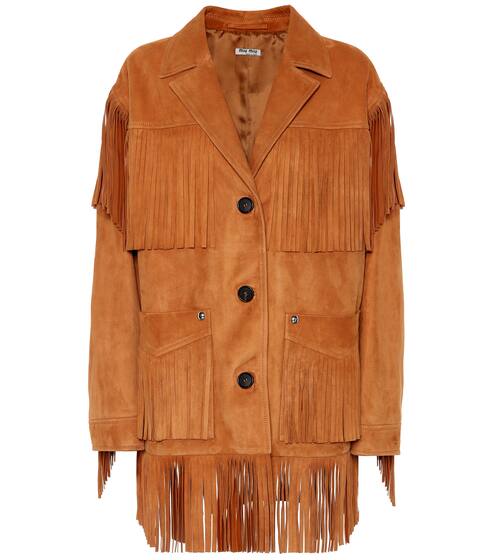 Suede jacket | Miu Miu