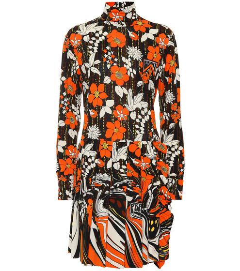 Floral jersey minidress | Prada