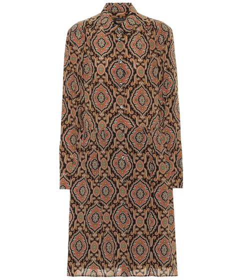 Printed silk shirt dress | A.P.C.
