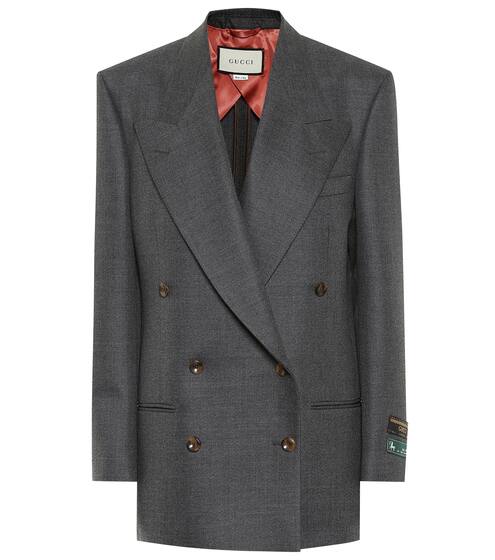 Double-breasted wool blazer | Gucci