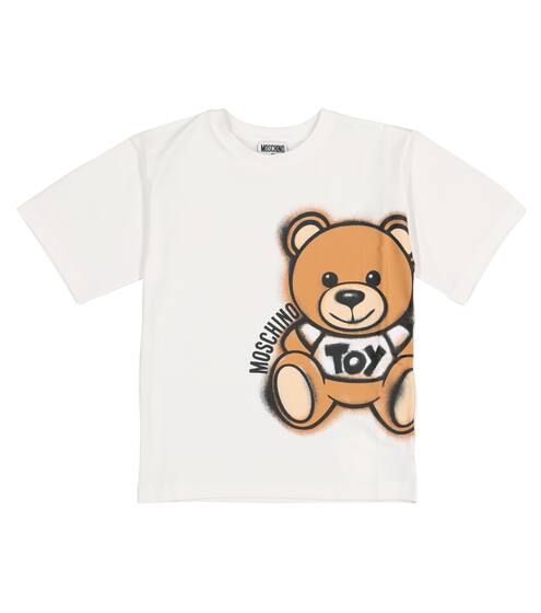 Printed stretch-cotton T-shirt | Moschino Kids 