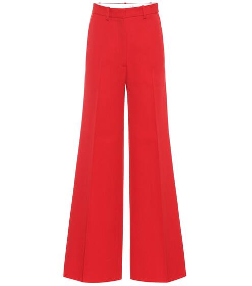 Pantaloni a vita alta in lana | Victoria Beckham