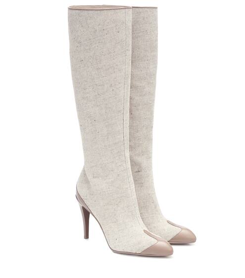 Beck canvas knee-high boots | Max Mara