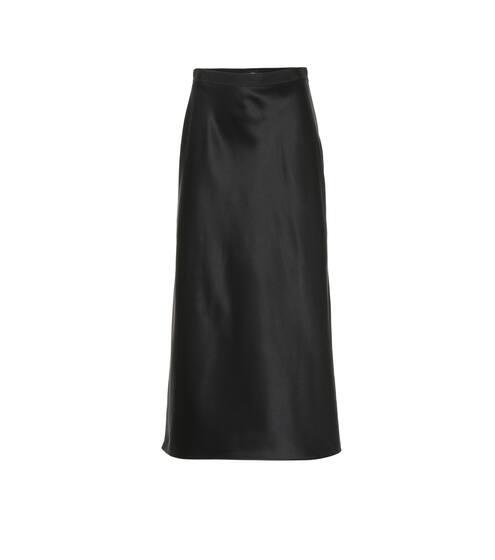 Silk satin midi skirt | Joseph