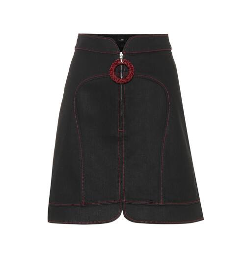 Nucleus Crochet Puller denim skirt | Ellery