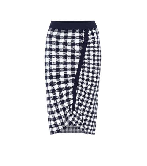 Checked knit midi skirt | Jonathan Simkhai