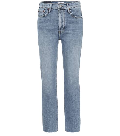 High-Rise Straight Jeans Stove Pipe | Re/Done