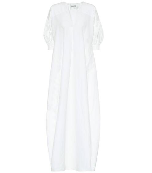 Exclusive to Mytheresa – cotton, linen and silk maxi dress | Jil Sander