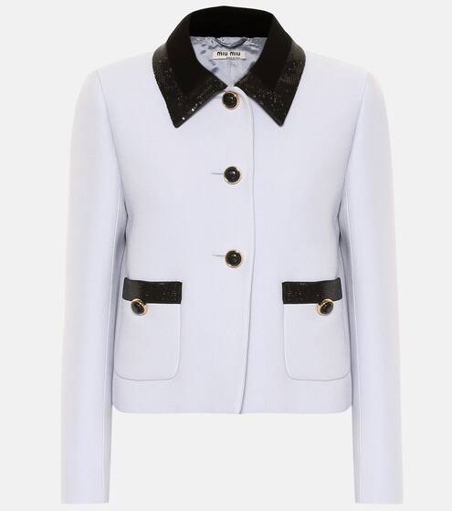 Sequined cady jacket | Miu Miu