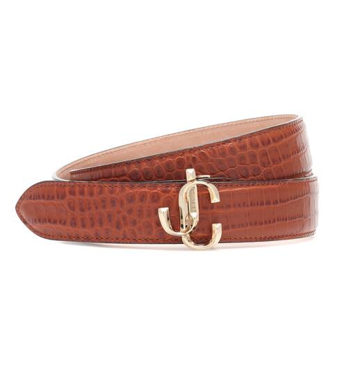 Exclusive to Mytheresa – Felisa croc-effect leather belt | Jimmy Choo