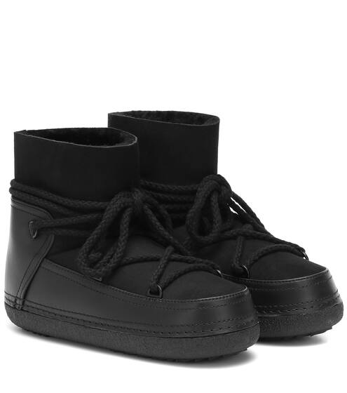 Suede and leather ankle boots | Inuikii