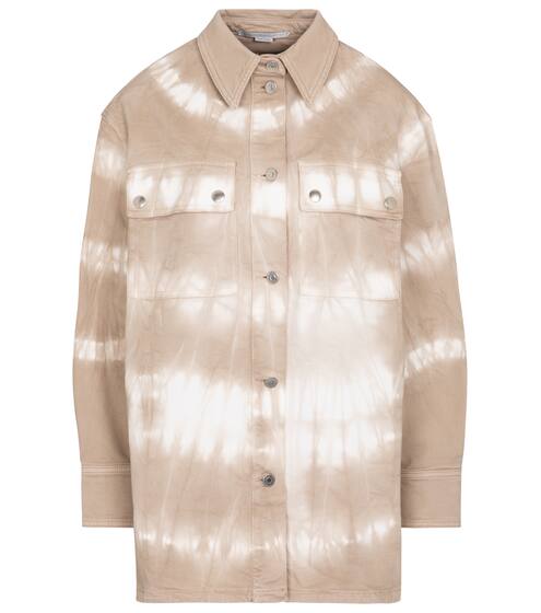 Tie dye denim shirt jacket | Stella McCartney