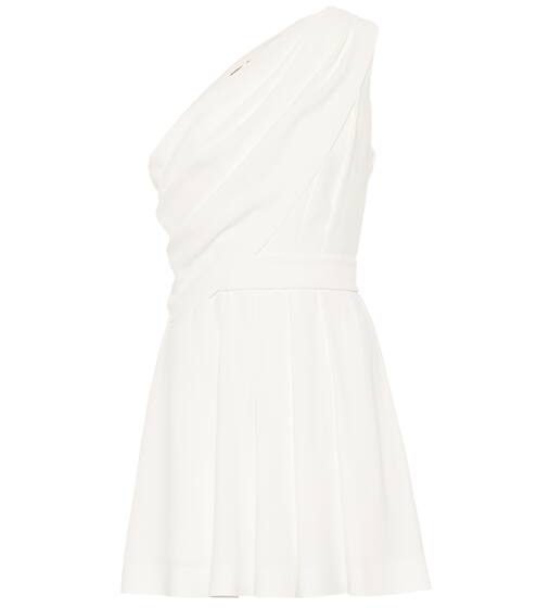 One-shoulder crêpe sablé playsuit | Saint Laurent