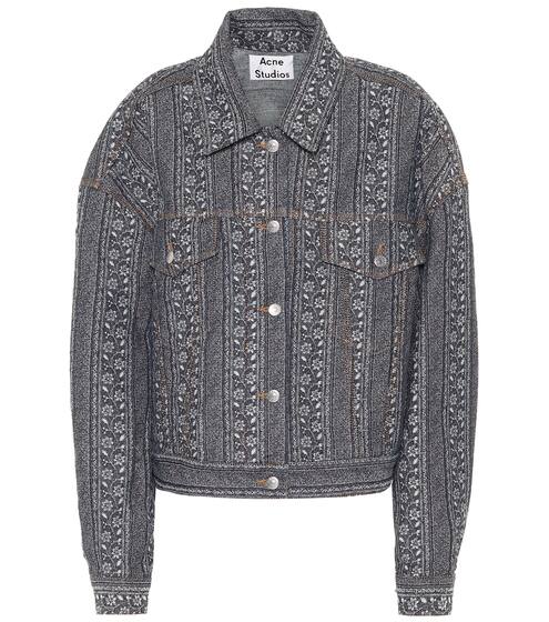 Floral jacquard denim jacket | Acne Studios