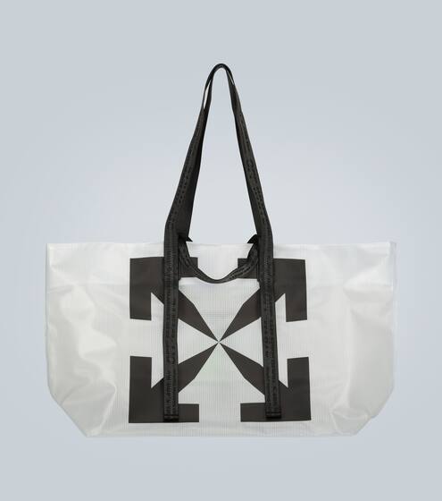Arrow Tyvek transparent tote bag | Off-White