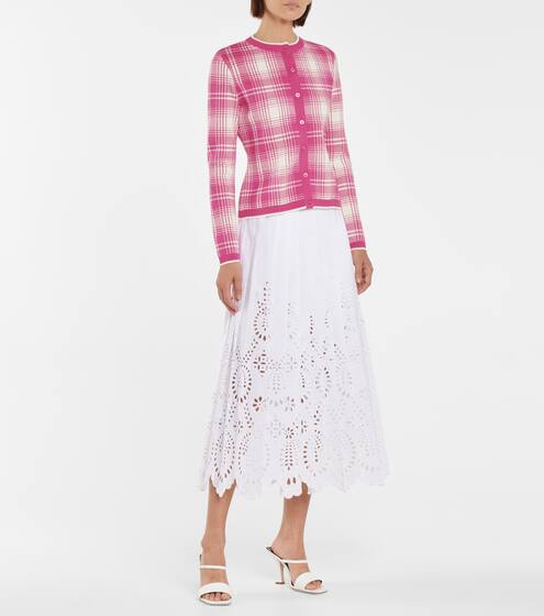 Plaid cardigan | Oscar de la Renta