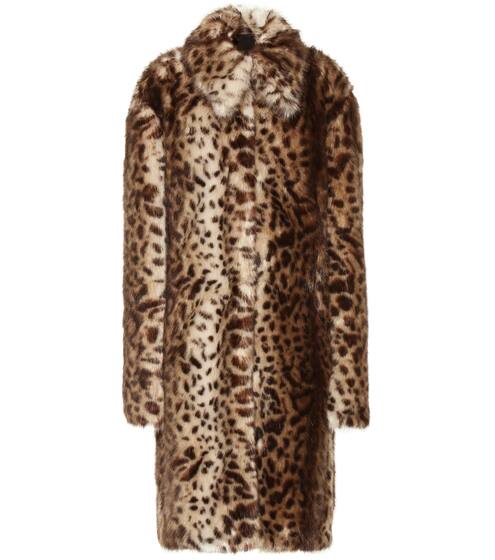 Leopard-print faux fur coat | Rokh