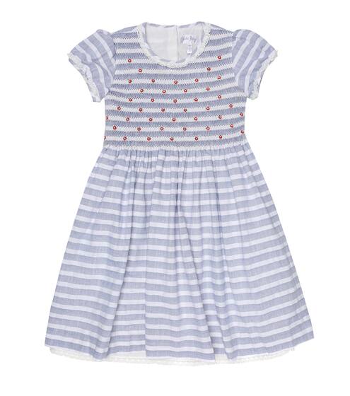 Rosebud striped cotton dress | Rachel Riley