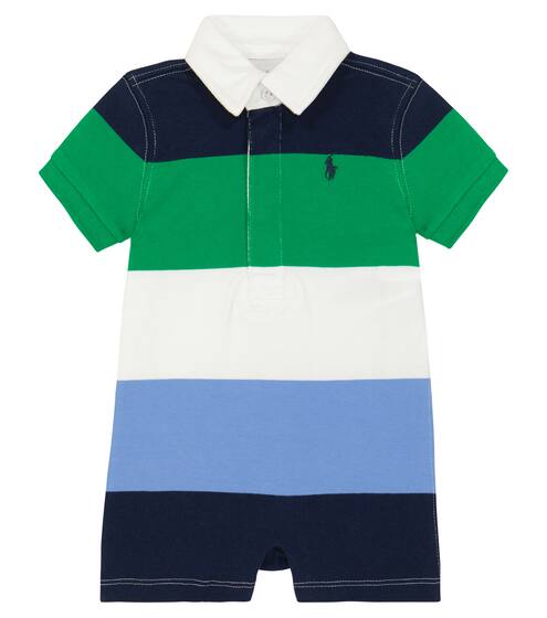 Baby striped cotton playsuit | Polo Ralph Lauren Kids