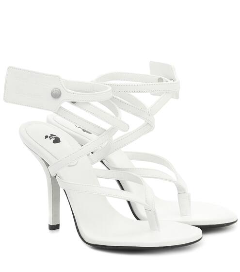 Ziptie leather sandals | Off-White
