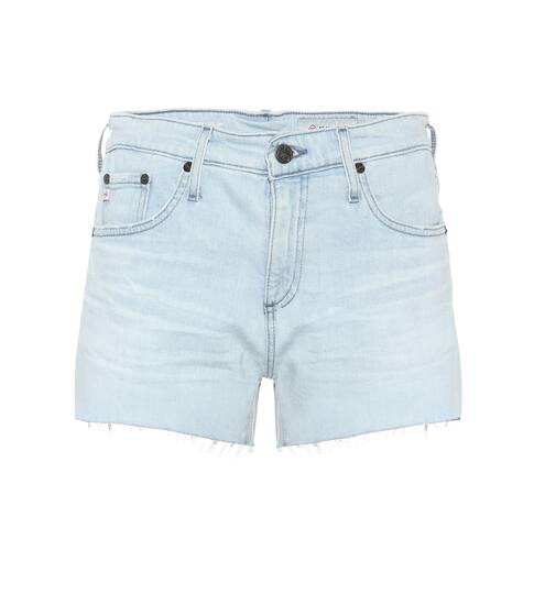 Hailey high-rise denim shorts | AG Jeans