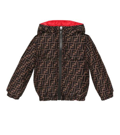 Reversible logo track jacket | Fendi Kids