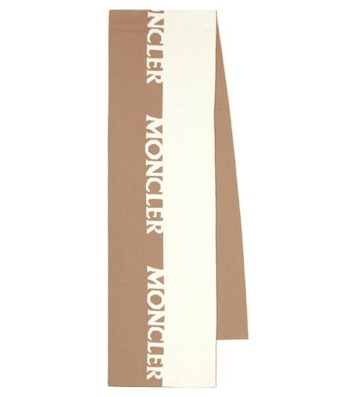 Logo wool and cashmere scarf | Moncler