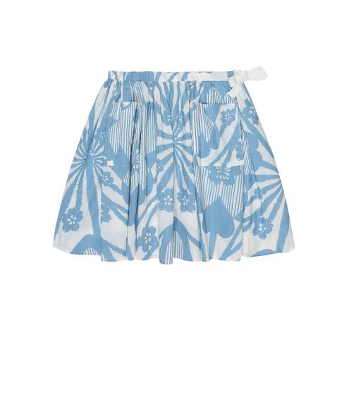 Norton printed cotton skirt | Caramel