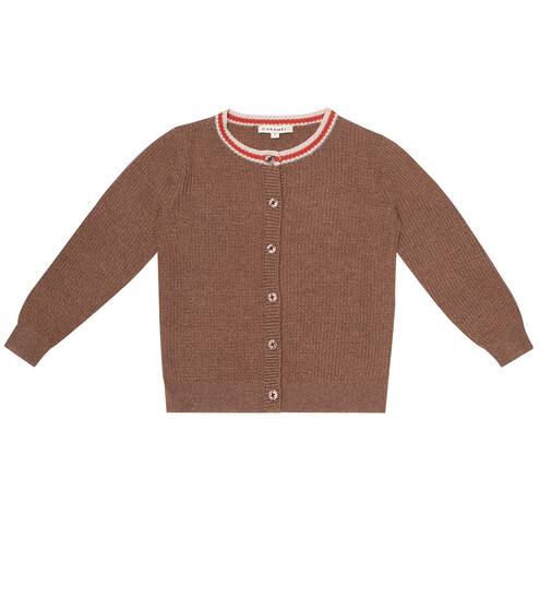 Camden cotton cardigan | Caramel