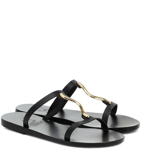 Danae embellished leather sandals | Ancient Greek Sandals