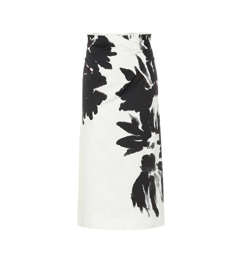 Floral cotton skirt | Dries Van Noten