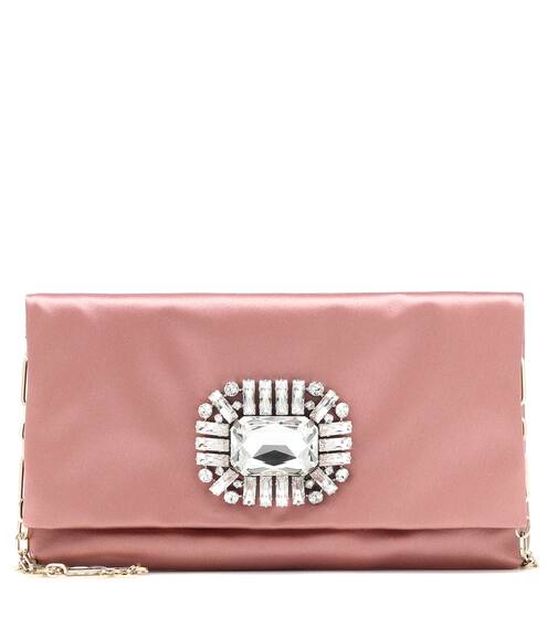 Titania embellished satin clutch | Jimmy Choo