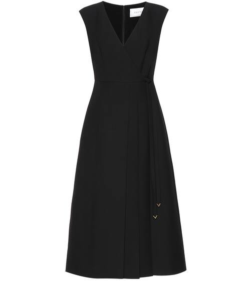 Valentino - Abito midi in crêpe di lana e seta | Valentino / Garavani