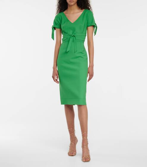 Stretch wool-blend midi dress | Oscar de la Renta