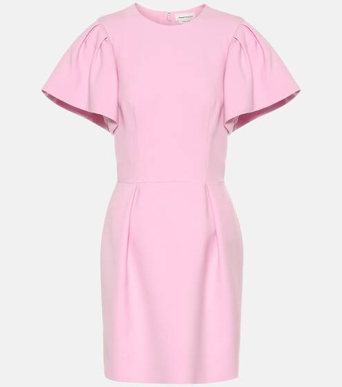 Wool and silk-blend minidress | Alexander McQueen