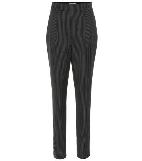 High-rise wool pants | Saint Laurent