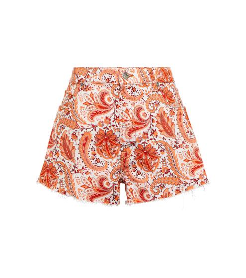Paisley denim shorts | Etro